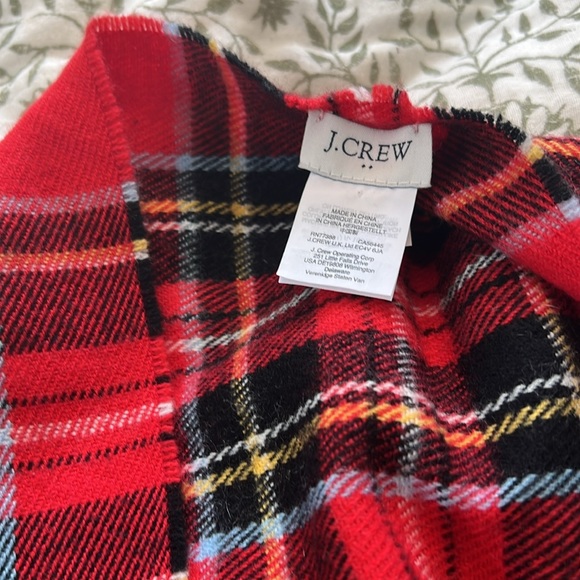 JCrew plaid wrap with arm holes - Picture 2 of 5